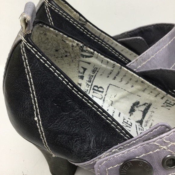 S.Oliver Leather Velcro Pumps Shoes - Picture 11 of 16